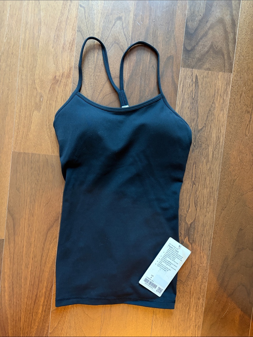 NEW with tags - lululemon athletica power Y tank Black
